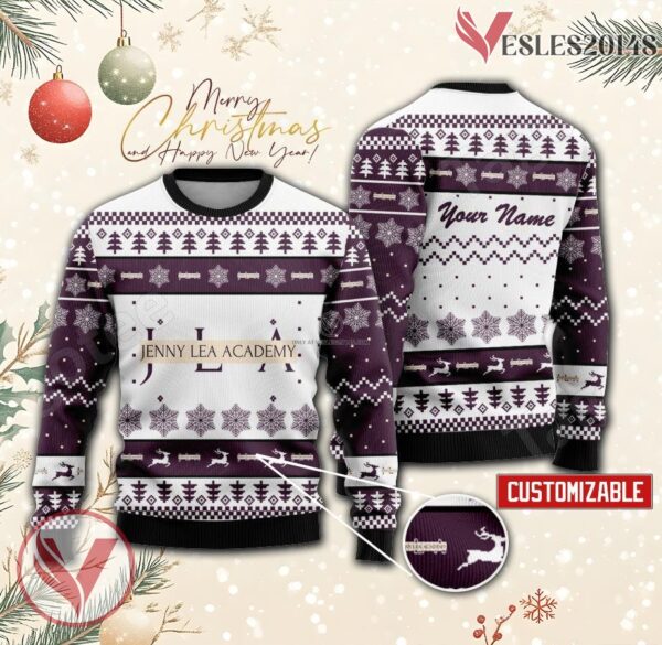 Jenny Lea Academy of Cosmetology Custom Ugly Christmas Sweater, Unique Gift For Fans - Vesles2014s