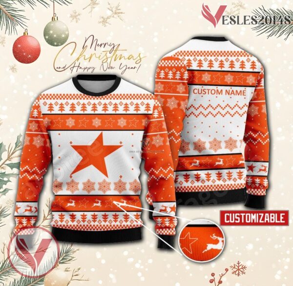 Jetstar Airways Personalized Logo Ugly Christmas Sweater, Unique Gift For Fans - Vesles2014s