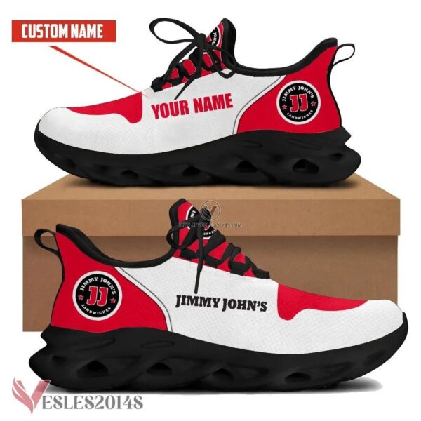 Jimmy John's Logo Custom Shoes Style 25, Best Running Shoes For Fans - Vesles2014S 1