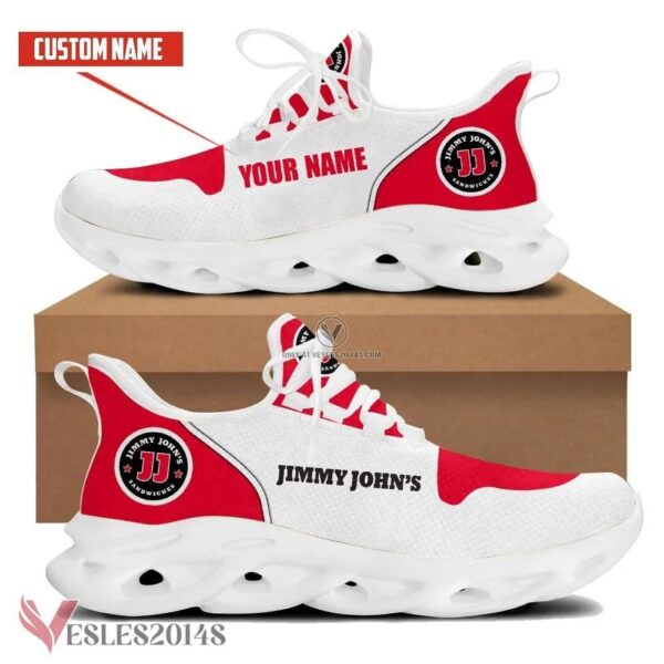 Jimmy John's Logo Custom Shoes Style 25, Best Running Shoes For Fans - Vesles2014S