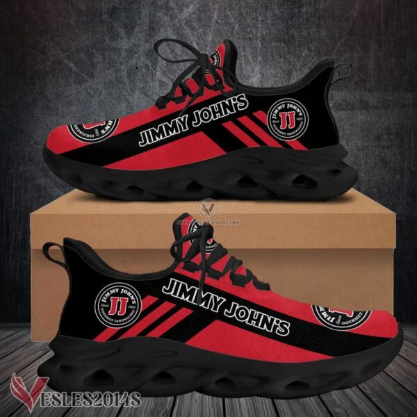 Jimmy John's Logo Custom Shoes Style 6, Best Running Shoes For Fans - Vesles2014S