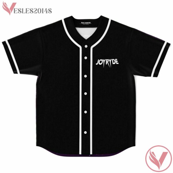 Joyryde Rave Black Purple Baseball Jersey For EDM Festivals - Vesles2014s