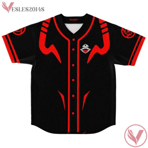 Jujustsu Kaisen Red Black Rave baseball jersey - Vesles2014s 1