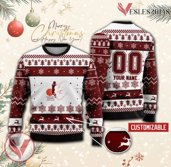 KAZL Split Women Basketball Custom Ugly Christmas Sweater, Unique Gift For Fans - Vesles2014s