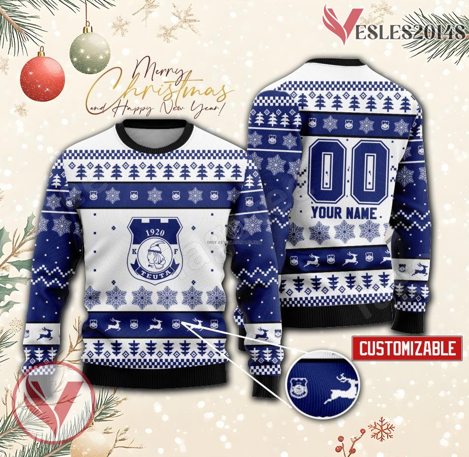 KS Teuta Custom Ugly Christmas Sweater, Unique Gift For Fans - Vesles2014s
