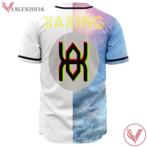 Kaking Custom White Blue Split Jersey - Vesles2014s 1