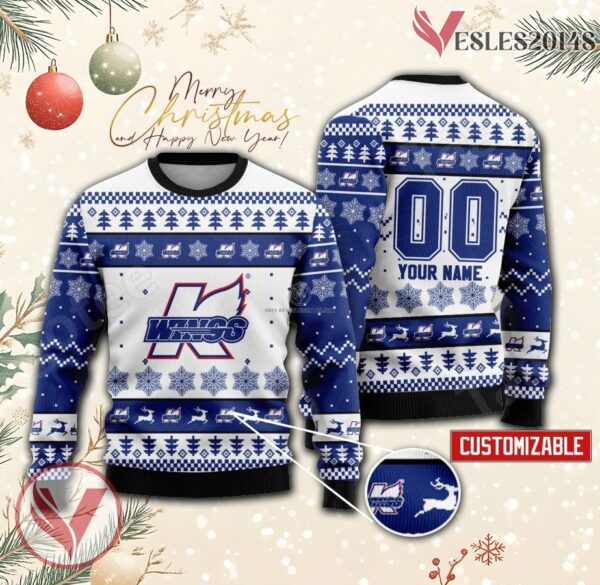 Kalamazoo Wings Hockey Custom Ugly Christmas Sweater, Unique Gift For Fans - Vesles2014s