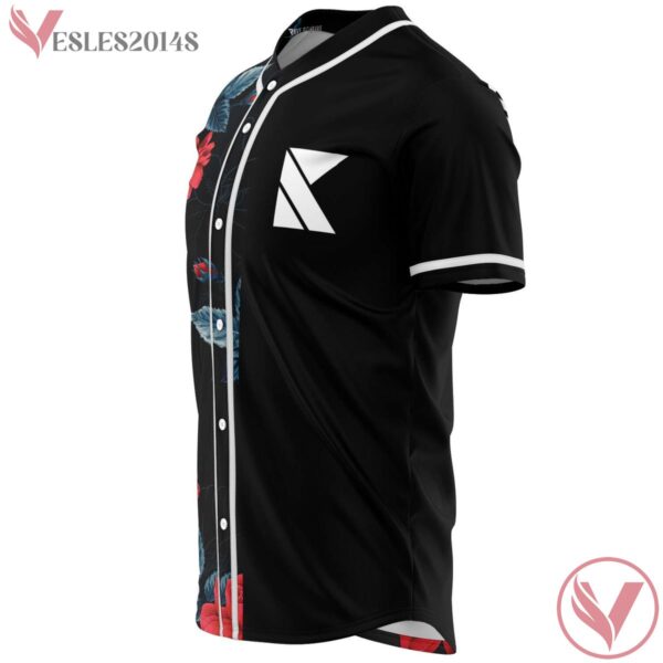Kaskade Flowery Black Baseball Jersey - Vesles2014s 2