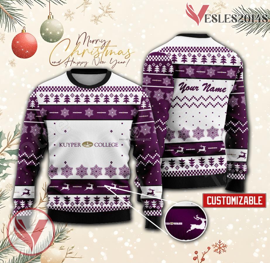 Kuyper College Custom Ugly Christmas Sweater, Unique Gift For Fans - Vesles2014s