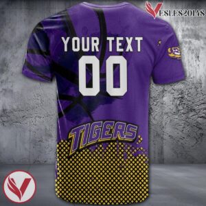 LSU Tigers Basketball Grunge Pattern Unique Personalized T Shirts - Vesles2014S 1