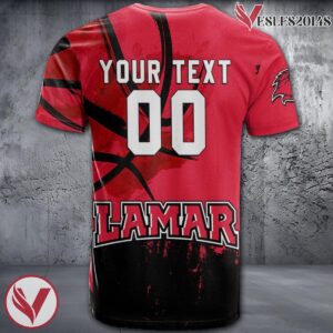 Lamar Cardinals Basketball Grunge Pattern Unique Personalized T Shirts - Vesles2014S 1