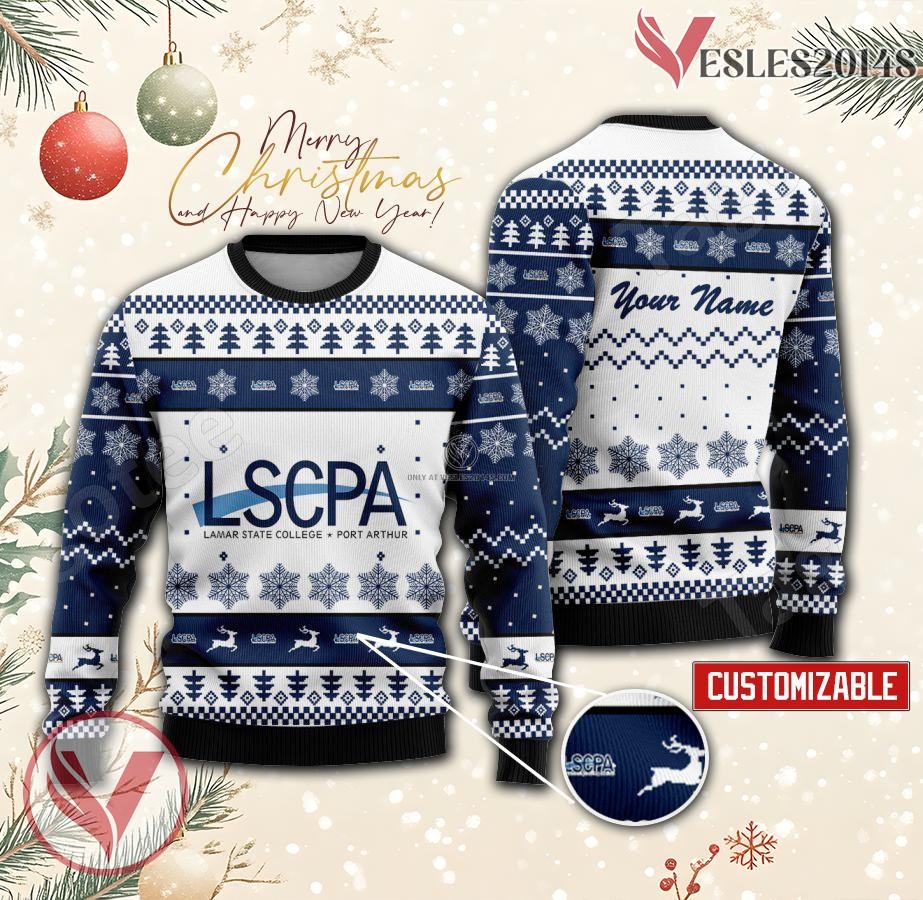 Lamar State College-Port Arthur Custom Ugly Christmas Sweater, Unique Gift For Fans - Vesles2014s