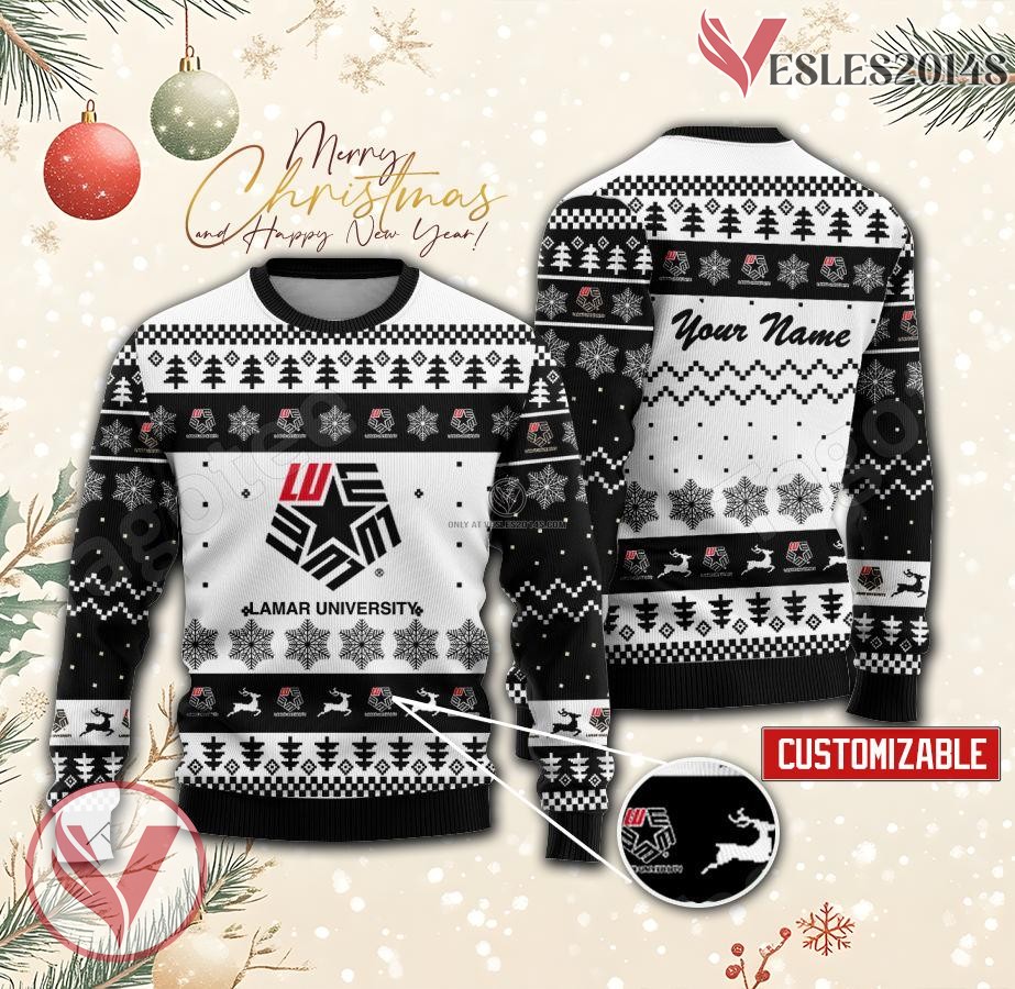 Lamar University Custom Ugly Christmas Sweater, Unique Gift For Fans - Vesles2014s