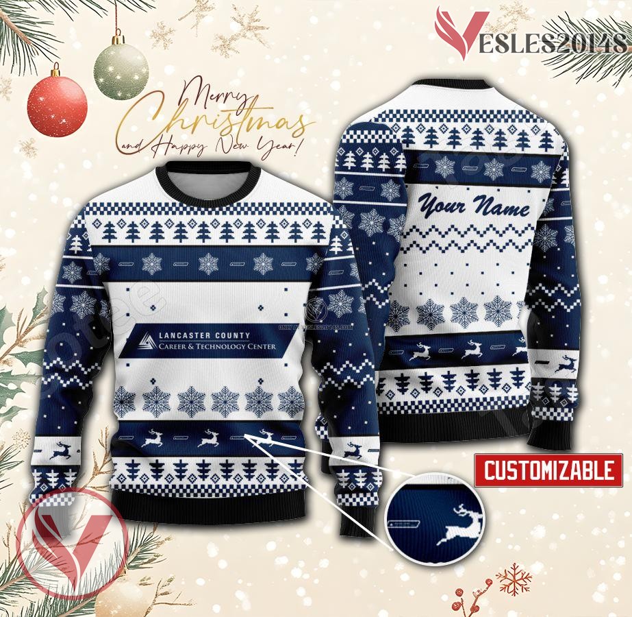 Lancaster County Career and Technology Center Custom Ugly Christmas Sweater, Unique Gift For Fans - Vesles2014s