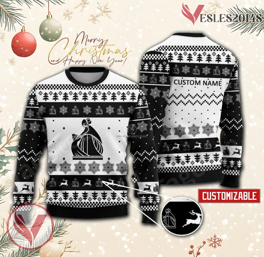 Lanvin Logo Personalized Ugly Christmas Sweater, Unique Gift For Fans - Vesles2014s