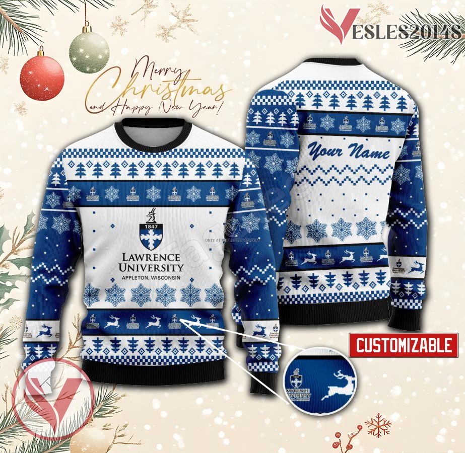 Lawrence University Custom Ugly Christmas Sweater, Unique Gift For Fans - Vesles2014s