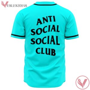 Light Blue Anti Social Custom Jersey - Vesles2014s 1