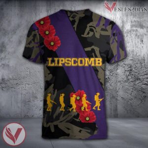 Lipscomb Bisons NCAA With Red Poppy Flower 3D Shirt, Unique Gift For Fans - Vesles2014S 1