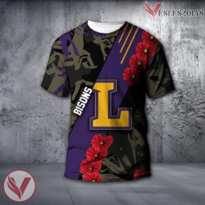 Lipscomb Bisons NCAA With Red Poppy Flower 3D Shirt, Unique Gift For Fans - Vesles2014S