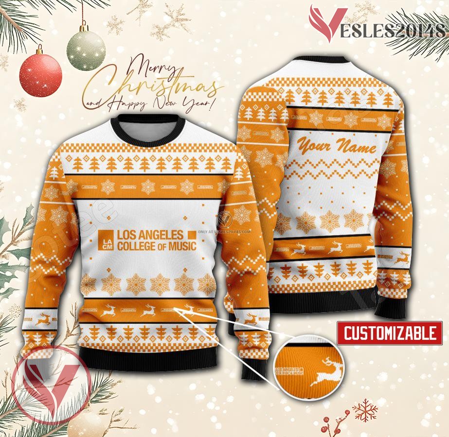 Los Angeles College of Music Custom Ugly Christmas Sweater, Unique Gift For Fans - Vesles2014s