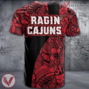 Louisiana Ragin Cajuns NCAA Polynesian Pattern Shirt, Unique Gifts For Fans - Vesles2014s 1
