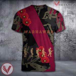 Louisiana Ragin Cajuns NCAA With Red Poppy Flower 3D Shirt, Unique Gift For Fans - Vesles2014S 1
