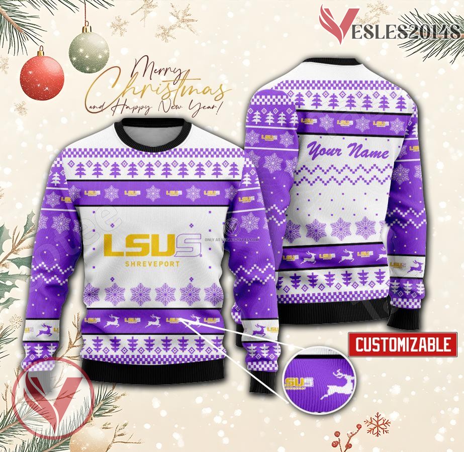 Louisiana State University-Shreveport Custom Ugly Christmas Sweater, Unique Gift For Fans - Vesles2014s