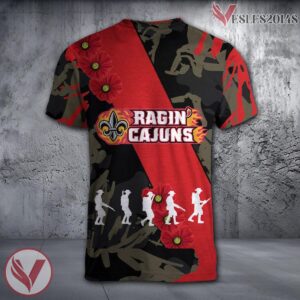 Louisiana Tech Bulldogs NCAA With Red Poppy Flower 3D Shirt, Unique Gift For Fans - Vesles2014S 1
