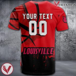 Louisville Cardinals Basketball Grunge Pattern Unique Personalized T Shirts - Vesles2014S 1