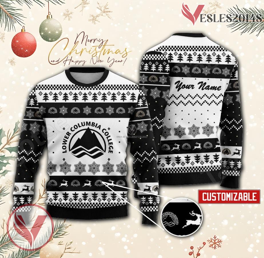 Lower Columbia College Custom Ugly Christmas Sweater, Unique Gift For Fans - Vesles2014s