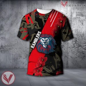 Loyola Ramblers NCAA With Red Poppy Flower 3D Shirt, Unique Gift For Fans - Vesles2014S