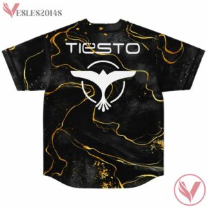 Luxury Black Gold Granite Pattern Tiesto Custom Jersey - Vesles2014s 1