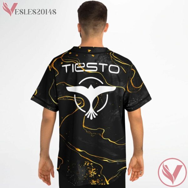 Luxury Black Gold Granite Pattern Tiesto Custom Jersey - Vesles2014s 3