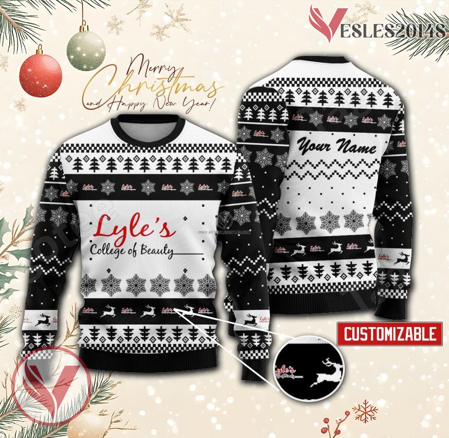 Lyle's College of Beauty Custom Ugly Christmas Sweater, Unique Gift For Fans - Vesles2014s