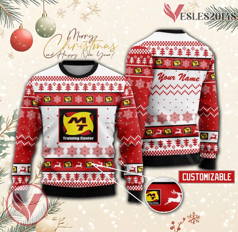 M T Training Center Custom Ugly Christmas Sweater, Unique Gift For Fans - Vesles2014s