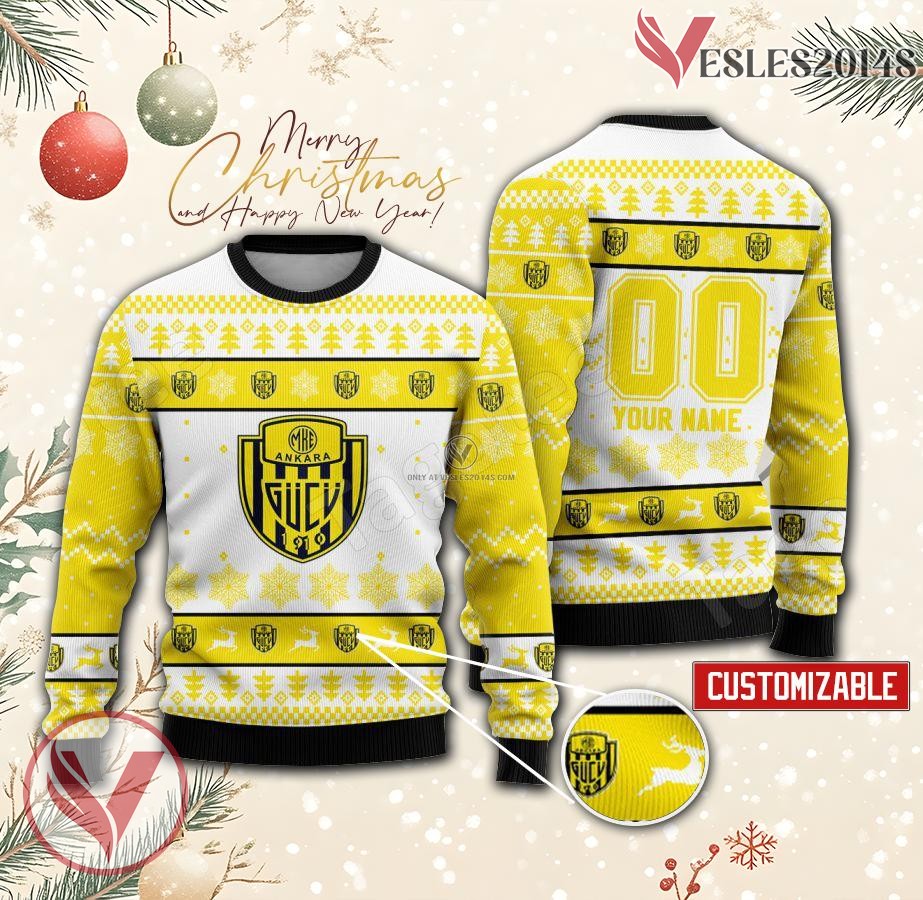 MKE Ankaragücü Custom Ugly Christmas Sweater, Unique Gift For Fans - Vesles2014s