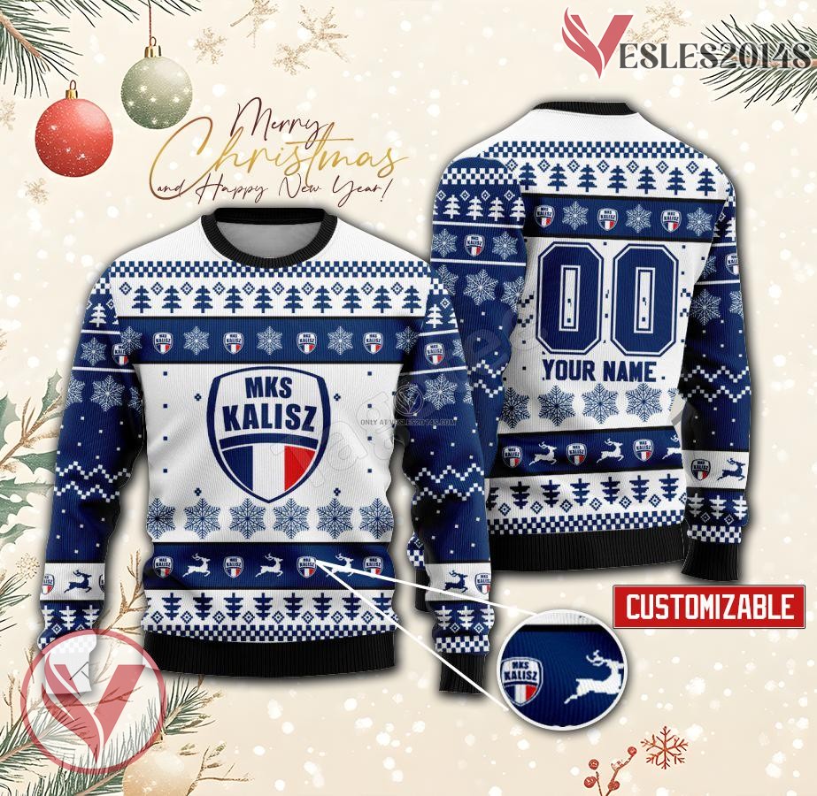 MKS Kalisz Handball Custom Ugly Christmas Sweater, Unique Gift For Fans - Vesles2014s