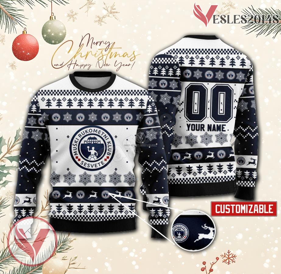 MRK Sesvete Handball Custom Ugly Christmas Sweater, Unique Gift For Fans - Vesles2014s