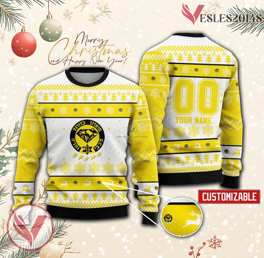 Maccabi Netanya Custom Ugly Christmas Sweater, Unique Gift For Fans - Vesles2014s