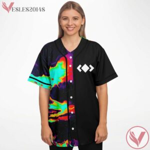 Madeon Advanture Logo Oil Slick Split Nina Custom  Jersey - Vesles2014s 2