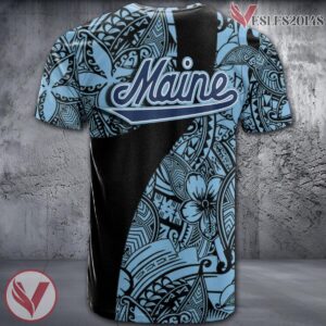 Maine Black Bears NCAA Polynesian Pattern Shirt, Unique Gifts For Fans - Vesles2014s 1