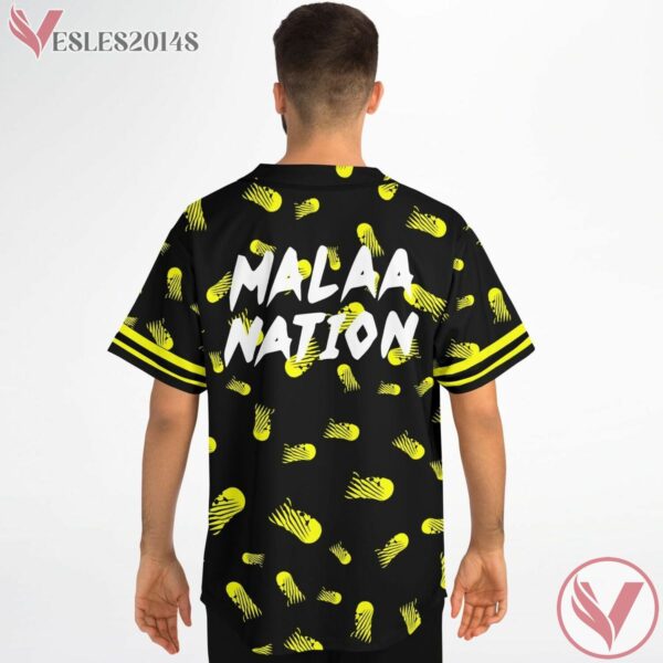 Malaa Nation Black And Yellow Nick Ma Custom Jersey - Vesles2014s 3
