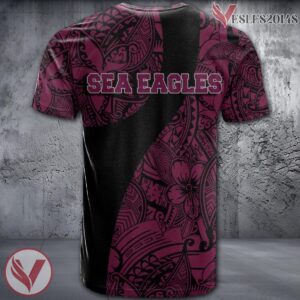 Manly Warringah Sea Eagles NRL Polynesian Pattern Shirt, Unique Gifts For Fans - Vesles2014s 1