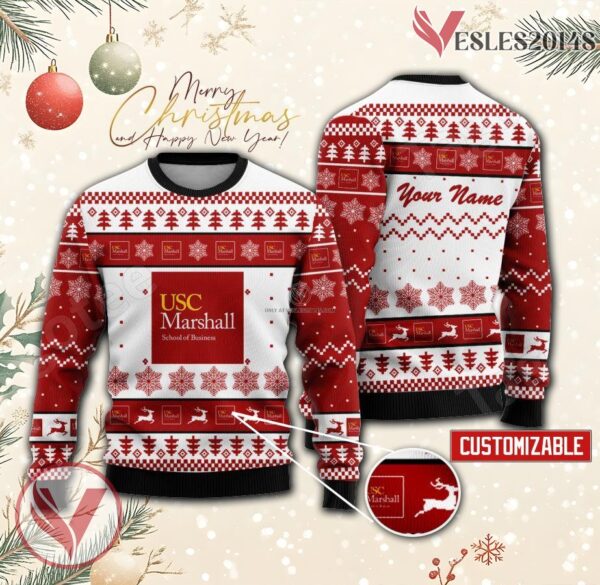 Marshall School of Business Custom Ugly Christmas Sweater, Unique Gift For Fans - Vesles2014s