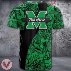Marshall Thundering Herd NCAA Polynesian Pattern Shirt, Unique Gifts For Fans - Vesles2014s 1