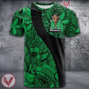 Marshall Thundering Herd NCAA Polynesian Pattern Shirt, Unique Gifts For Fans - Vesles2014s