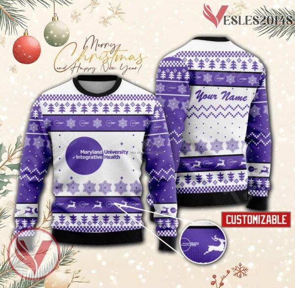 Maryland University of Integrative Health Custom Ugly Christmas Sweater, Unique Gift For Fans - Vesles2014s