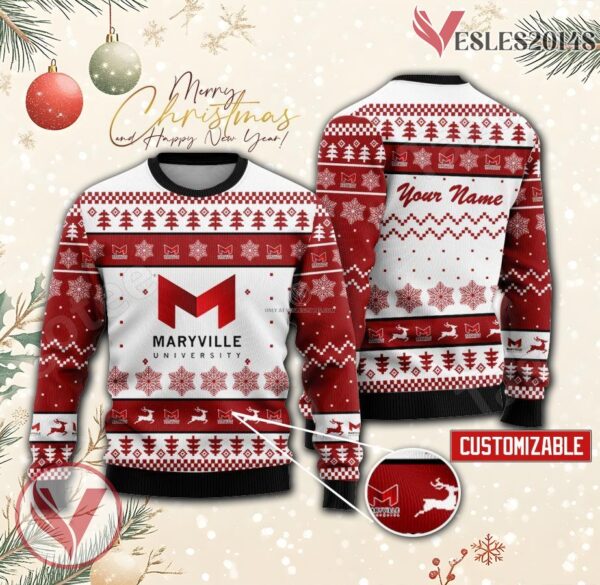 Maryville University of Saint Louis Custom Ugly Christmas Sweater, Unique Gift For Fans - Vesles2014s