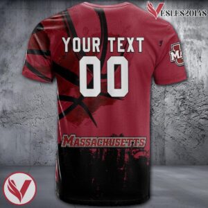 Massachusetts Minutemen Basketball Grunge Pattern Unique Personalized T Shirts - Vesles2014S 1