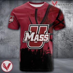 Massachusetts Minutemen Basketball Grunge Pattern Unique Personalized T Shirts - Vesles2014S